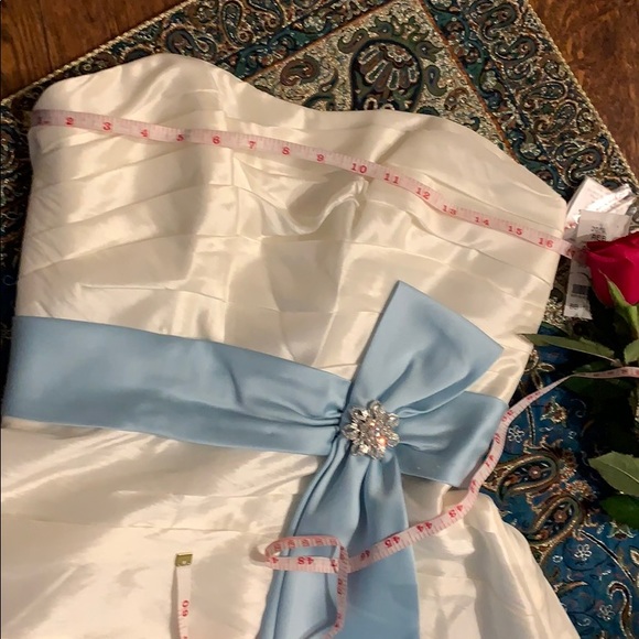 💎 SALE🌸💎Bridesmaid Prom Bow Mini Dress - Picture 2 of 6